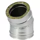 Diámetro DW 150 mm (150/200) curva 30º I316L/I304 (D0,5/0,6)