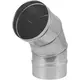 Tubo de estufa Ø 550 mm acero inoxidable pared simple curvatura 60º