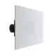 Difusor de techo perforado y ajustable para suministro 594x594 - plenum con aislamiento con conexión lateral Ø 160 mm