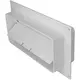 Lente de conexión rectangular de plástico con válvula antirretorno 220 x 90 mm (KFV29)