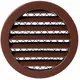 Rejilla de aluminio Ø100 marrón - MRA100B - RAL8016