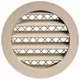 Rejilla de aluminio Ø100 beis - MRA100Y - RAL1015
