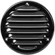 Rejilla de ventilación metálica redonda 100 mm negro - MR100M - RAL9005