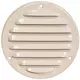 Rejilla de ventilación metálica redonda 100 mm beige - MR100Y - RAL1015