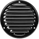 Rejilla de ventilación metálica redonda Ø 125mm negro - MR125M - RAL9005