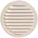 Rejilla de ventilación metálica redonda Ø 125mm beige - MR125Y - RAL1015