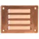 Rejilla de ventilación metálica cuadrada 140x105 mm cobre - MR14105Cu
