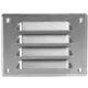 Rejilla de ventilación metálica cuadrada 140x105 mm acero inox. - MR14105i