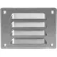 Rejilla de ventilación metálica cuadrada 140x105 mm zinc - MR14105Zn
