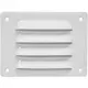 Rejilla de ventilación metálica cuadrada 140x105 mm blanco - MR14105