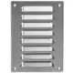 Rejilla de ventilación metálica cuadrada 140x190 mm aluminio - MR1419Al