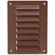 Rejilla de ventilación metálica cuadrada 140x190 mm marrón - MR1419B