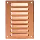 Rejilla de ventilación metálica cuadrada 140x190 mm cobre - MR1419Cu