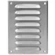 Rejilla de ventilación metálica cuadrada 140x190 mm zinc - MR1419Zn
