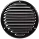 Rejilla de ventilación metálica redonda Ø 160 mm negro - MR160M - RAL9005