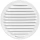 Rejilla metálica de ventilación redonda Ø 160 mm blanco - MR160 - RAL9016