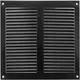 Rejilla metálica 200x200 mm negro - MR2020M - RAL9005