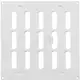 Rejilla metálica ajustable 200x200 mm blanco - MR2020R - RAL9016