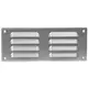 Rejilla de ventilación metálica cuadrada 260x105 mm zinc - MR26105Zn