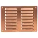Rejilla de ventilación metálica cuadrada 260x190 mm cobre - MR2619Cu
