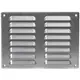 Rejilla de ventilación metálica cuadrada 260x190 mm Zinc - MR2619Zn
