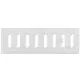 Rejilla metálica rectangular ajustable 300x100 blanco - MR3010R - RAL9016