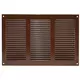 Rejilla metálica 300x200 mm marrón - MR3020B