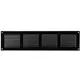 Rejilla metálica 400x100 mm negro - MR4010M - RAL9005