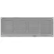 Ranura metálica rectangular 400x100 zinc - MR4010ZN