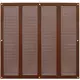 Rejilla metálica 400x400mm marrón - MR4040B