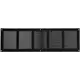 Rejilla metálica 500x150 mm negro - MR5015M - RAL9005