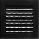 Rejilla metálica industrial 200x200 mm negro - MRF2020M
