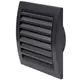 Rejilla de pared 150x150 diámetro 100 mm antracita - ND10A