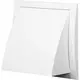 Rejilla de pared con válvula de no retorno 190x190 mm diámetro 150 mm blanco - ND15FV