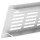 Rejilla de zócalo de aluminio - blanco L=400mm x H=60mm -RA640