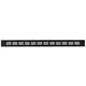 Rejilla de aluminio para zócalo - negro L=500mm x H=40mm -RA450B