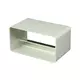 Válvula de no retorno rectangular de plástico 110x55 mm - KV