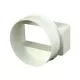 Reductor rectangular de plástico Ø 100 mm - 110x55 mm - KSD1