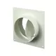 Soporte mural redondo de plástico con válvula de no retorno diámetro: 125 mm - AFV125