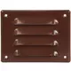 Rejilla de ventilación metálica cuadrada 140x105 mm marrón - MR14105B