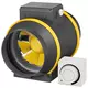 Extractor circular en línea Ruck ETAMASTER con motor EC 1300m³/h - Ø 200 mm + potenciómetro de control 10 kO