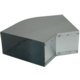 Codo para conducto de ventilación 45 grados 300x80 horizontal