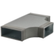 Termoducto Pieza en T 90 grados 220x80 - 220x80 para conductos