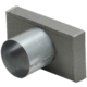 Cubierta de termoducto 170x80 con diámetro de conexión de 80 mm para conductos