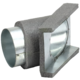 Ramal termoducto 45 grados 80 mm