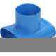 Wavin Ventiza Codo en T de PVC ovalado 195x90x70 mm por diámetro 125 mm M/M/M