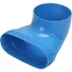 Wavin Ventiza Terminal 90 grados PVC ovalado 195x80x70 mm por diámetro 125 mm M/M