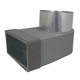 Termoducto lepe esquinero simple simétrico 220x80 mm a diámetro 150 mm
