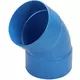 Wavin Ventiza curva 45 grados PVC redondo por diámetro 80 mm M/M