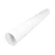 Tubo blanco diámetro 125 mm - longitud 1 metro RAL 9010